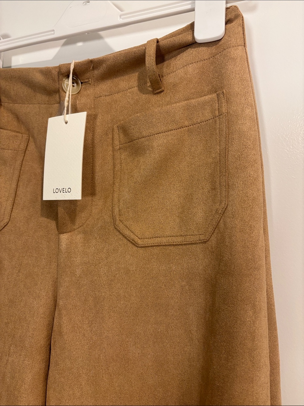 Lovelo Women’s Suede-Like Wide Leg Pants Medium - Picture 3 of 8